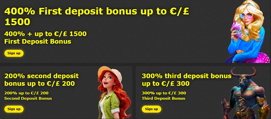 7Gold Casino welcome bonuses